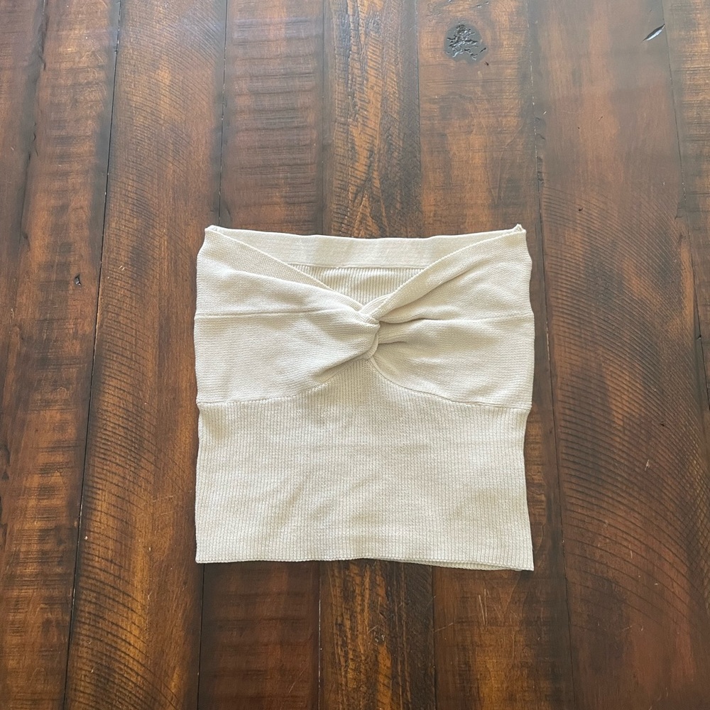 Twist Knit Tube Top